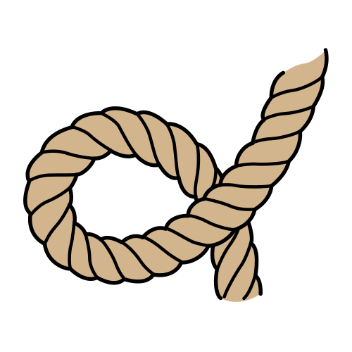 La imagen muestra un trozo de cuerda.