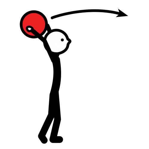 La imagen muestra una persona lanzando un balón