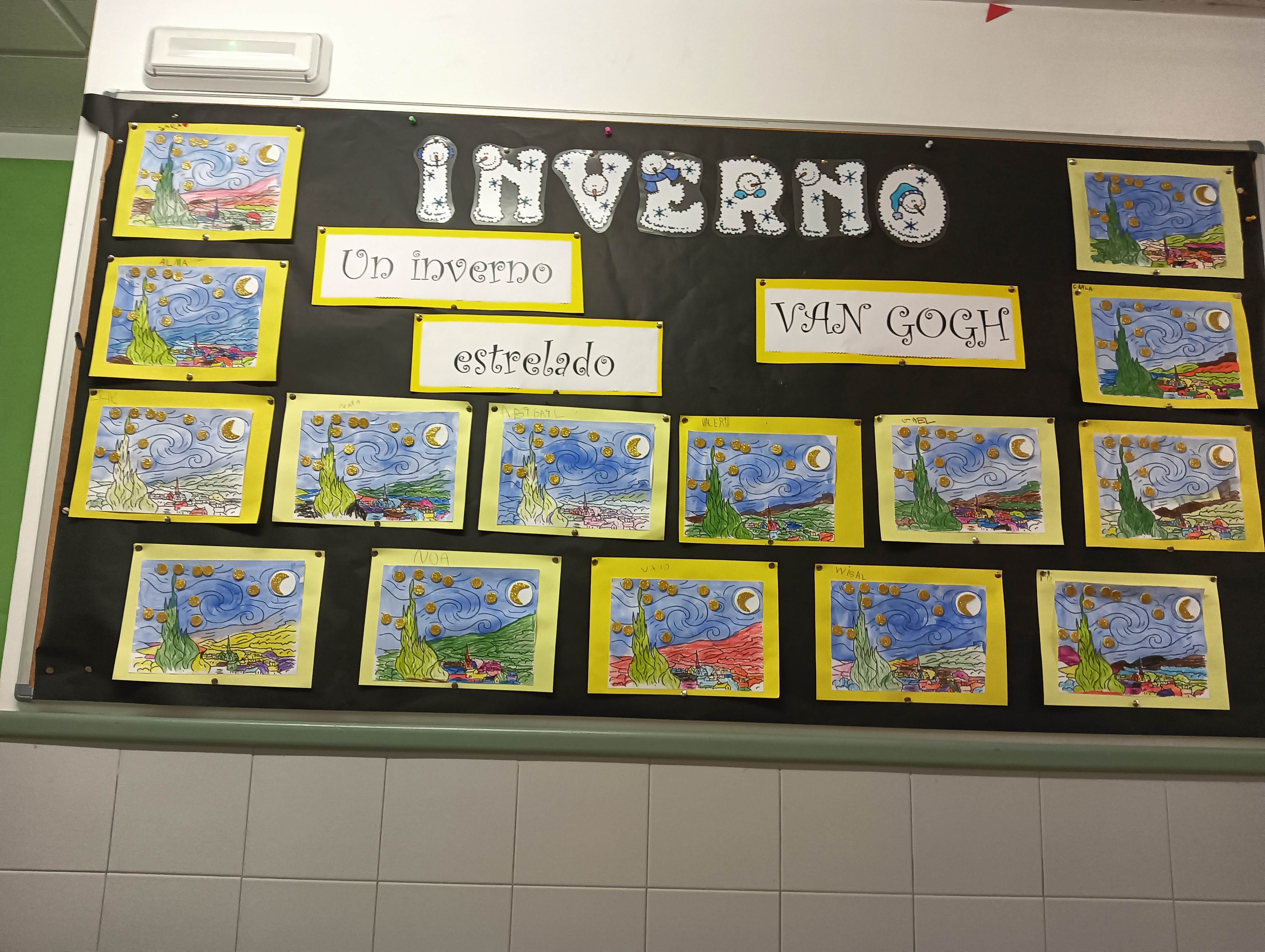 Exposición de a noite estrelada 