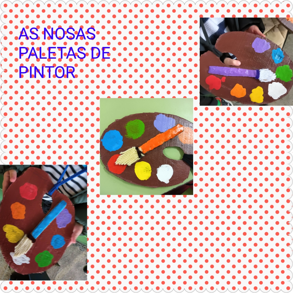 Paletas e pinceis 