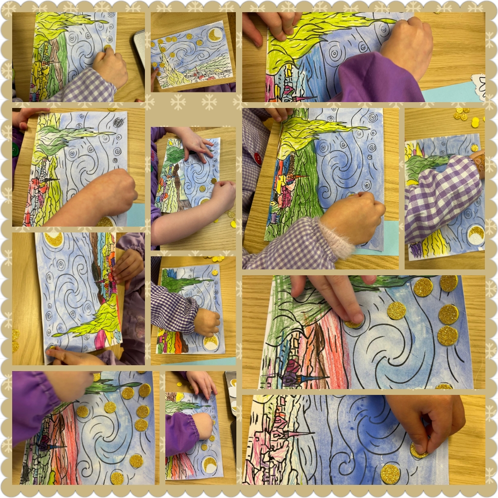 Elaborando noite estrelada 