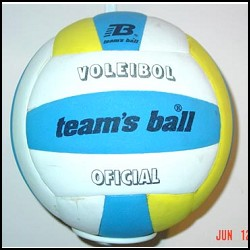 fotograf&iacute;a de una pelota de voleibol.