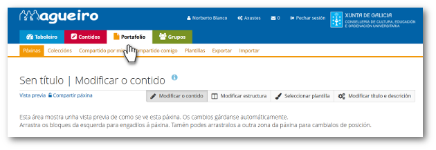 Comezando o portafolio