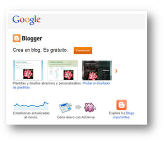 Página principal de Blogger