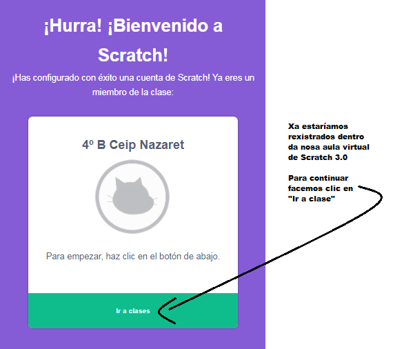 Sexto paso para entrar en scratch