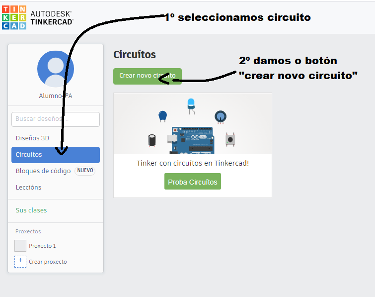 paso uno circuitos