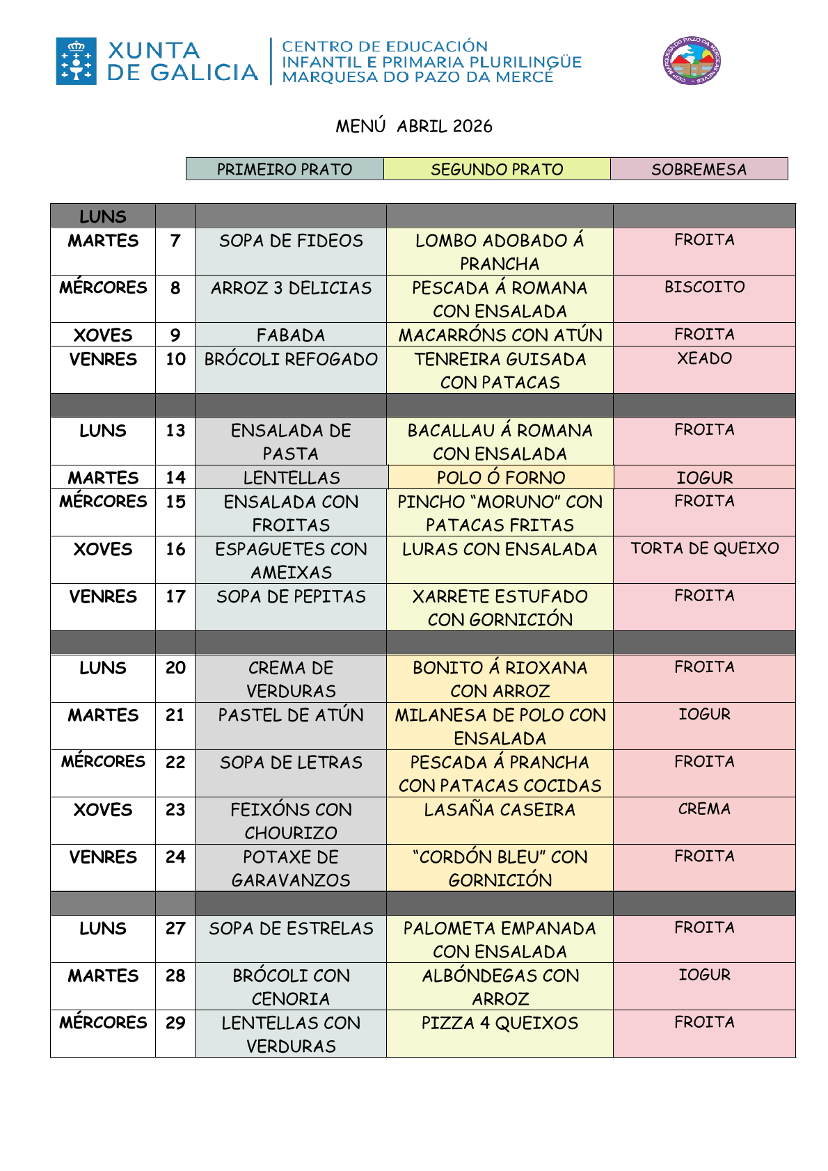 Menú Abril 210026