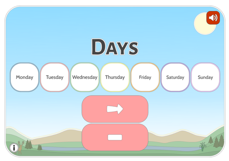 Days of the week game