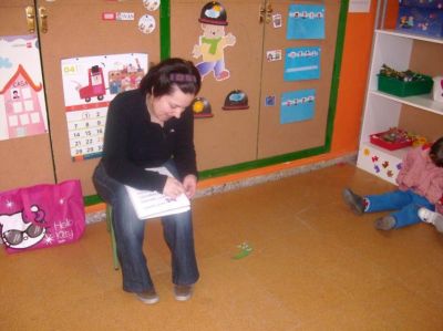 Sesión de abril, aula de 3 anos A
