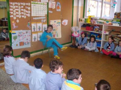 Sesión de abril, aula de 5 anos A
