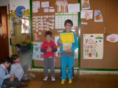 Sesión de abril, aula de 5 anos A
