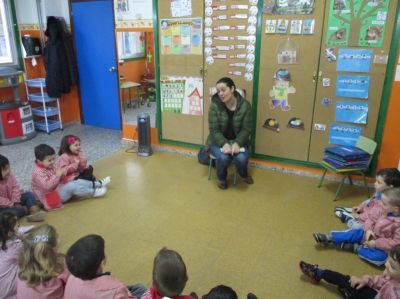 Sesión de marzo, aula de 3 anos A
