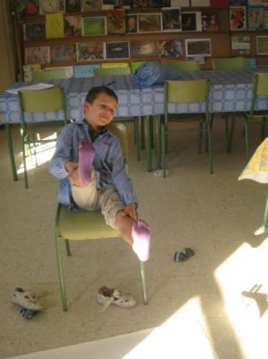 Estampando pés
