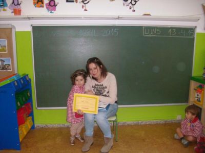 Abril, aula de 3-4 anos B.
