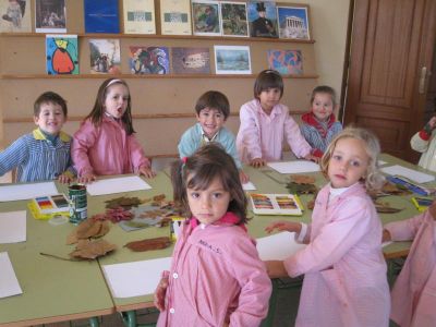 O outono na Arte
No obradoiro, de novo coas follas.
