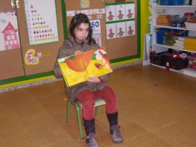 Sesión de marzo na aula de 5 anos A. 
