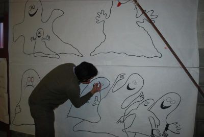 DECORANDO O POLIDEPORTIVO
