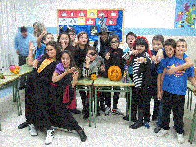 ALUMNOS DE 5º EN TORNO Á CABAZA
