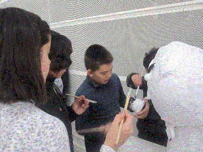 PINTANDO OS CABEZÓNS
