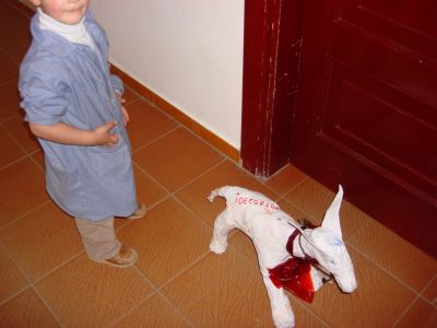 O Burro
Foi ata o ximnasio, como alí non estaba ninguén, foi ata o polideportivo.
