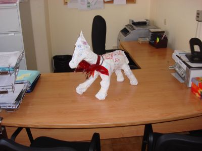 O Burro
Ao final ao final
o noso burro encontrou 
un lugar ideal
no despacho do director.

Cousas do Entroido!!!
