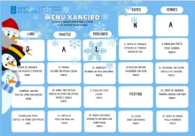 Menú Xaneiro 2026