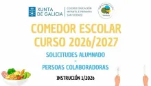 Comedor escolar instrucións