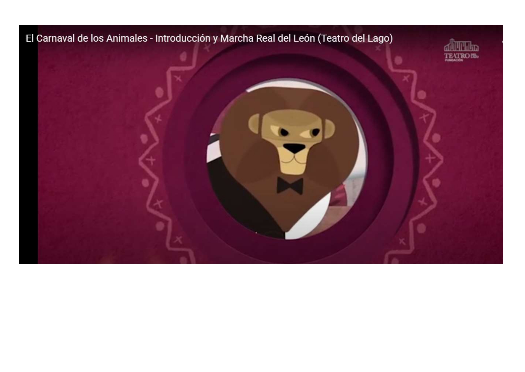 EL CARNANVAL DE LOS ANIMALES