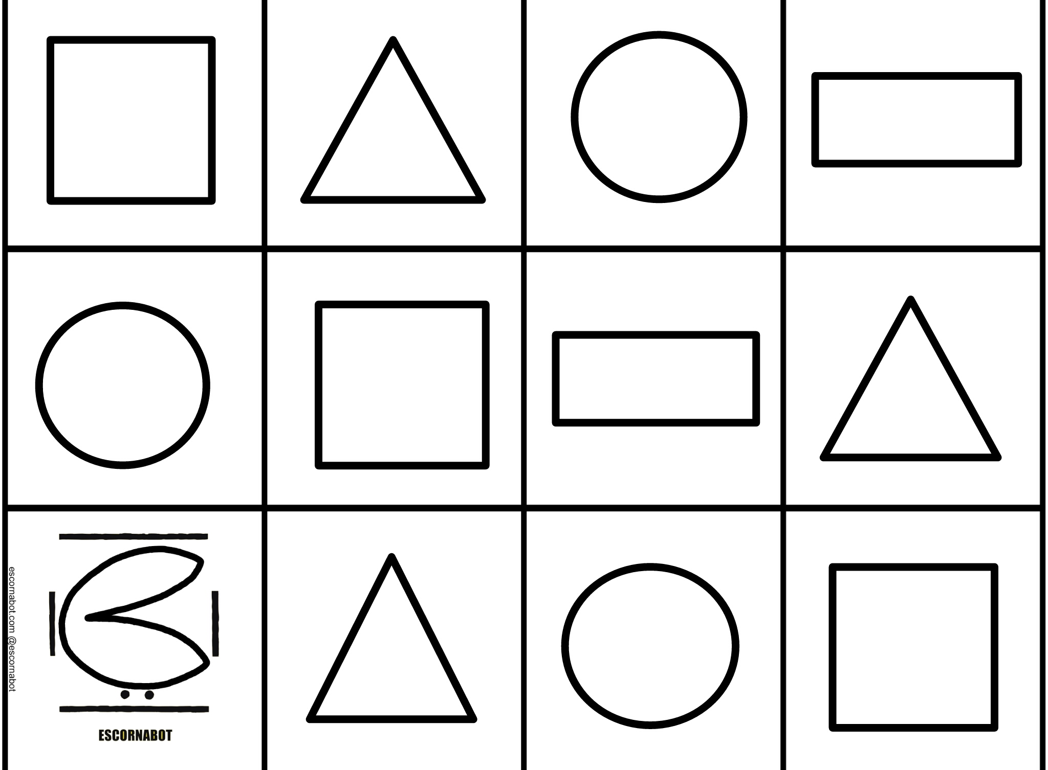 Alfombrilla Shapes and colours