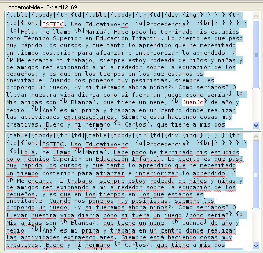 Traduciendo cadenas complejas