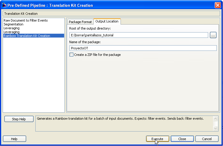 Crear proyecto OmegaT