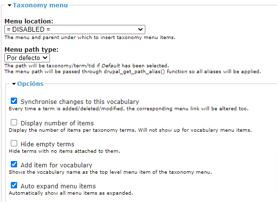 vincular vocabulario