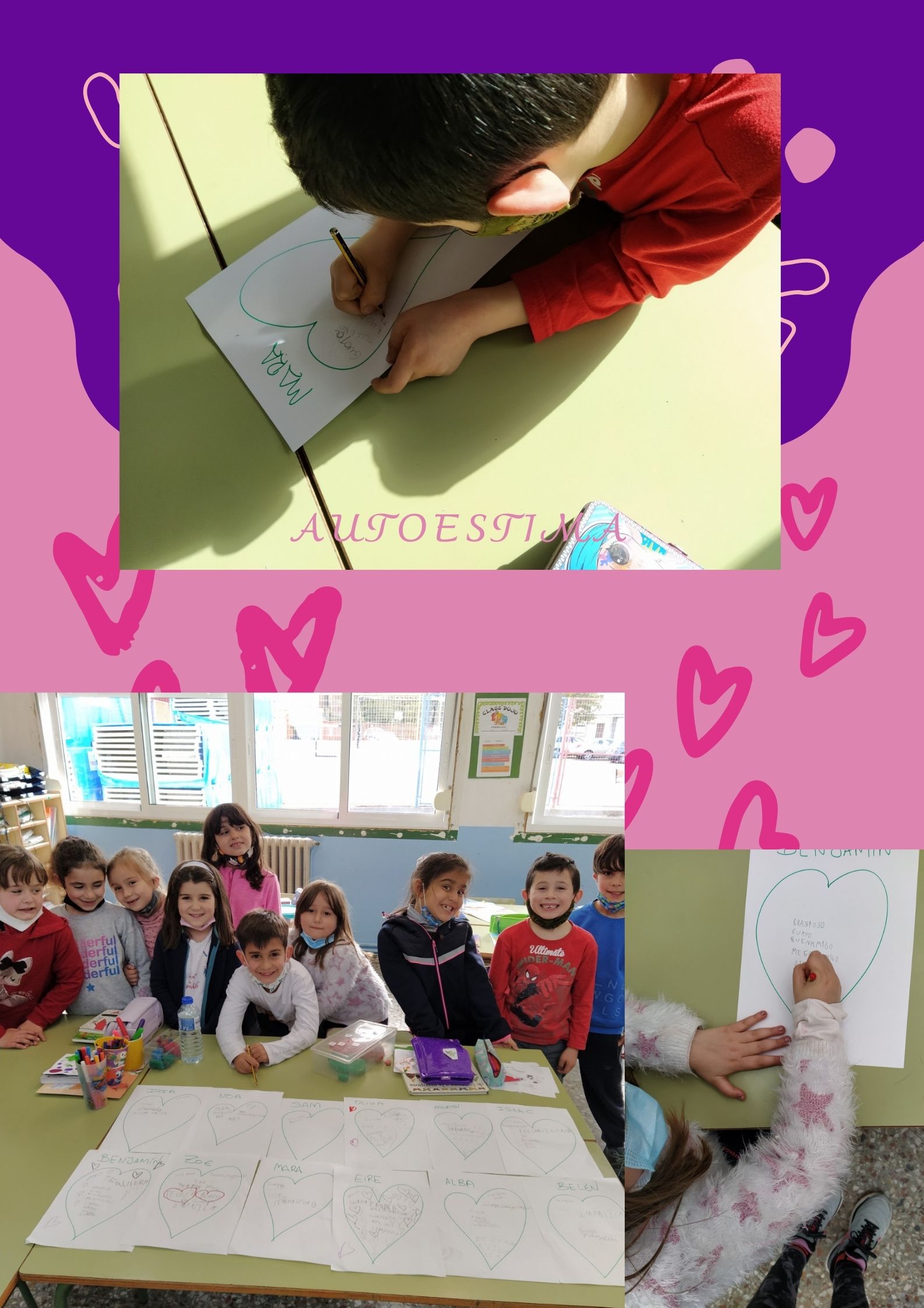 Traballamos a autoestima na hora da lectura de Educación Física.