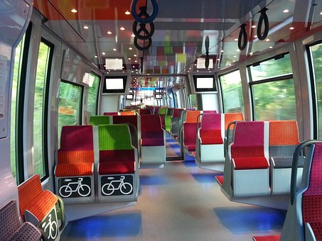 Intérieur d'un train 