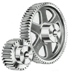 Dibujo de engranajes exteriores.
