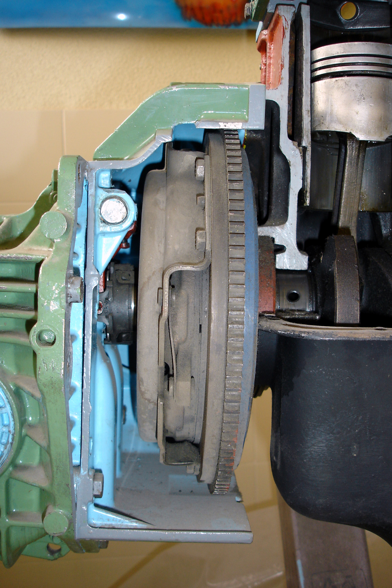 Foto de un embrague de diafragma.