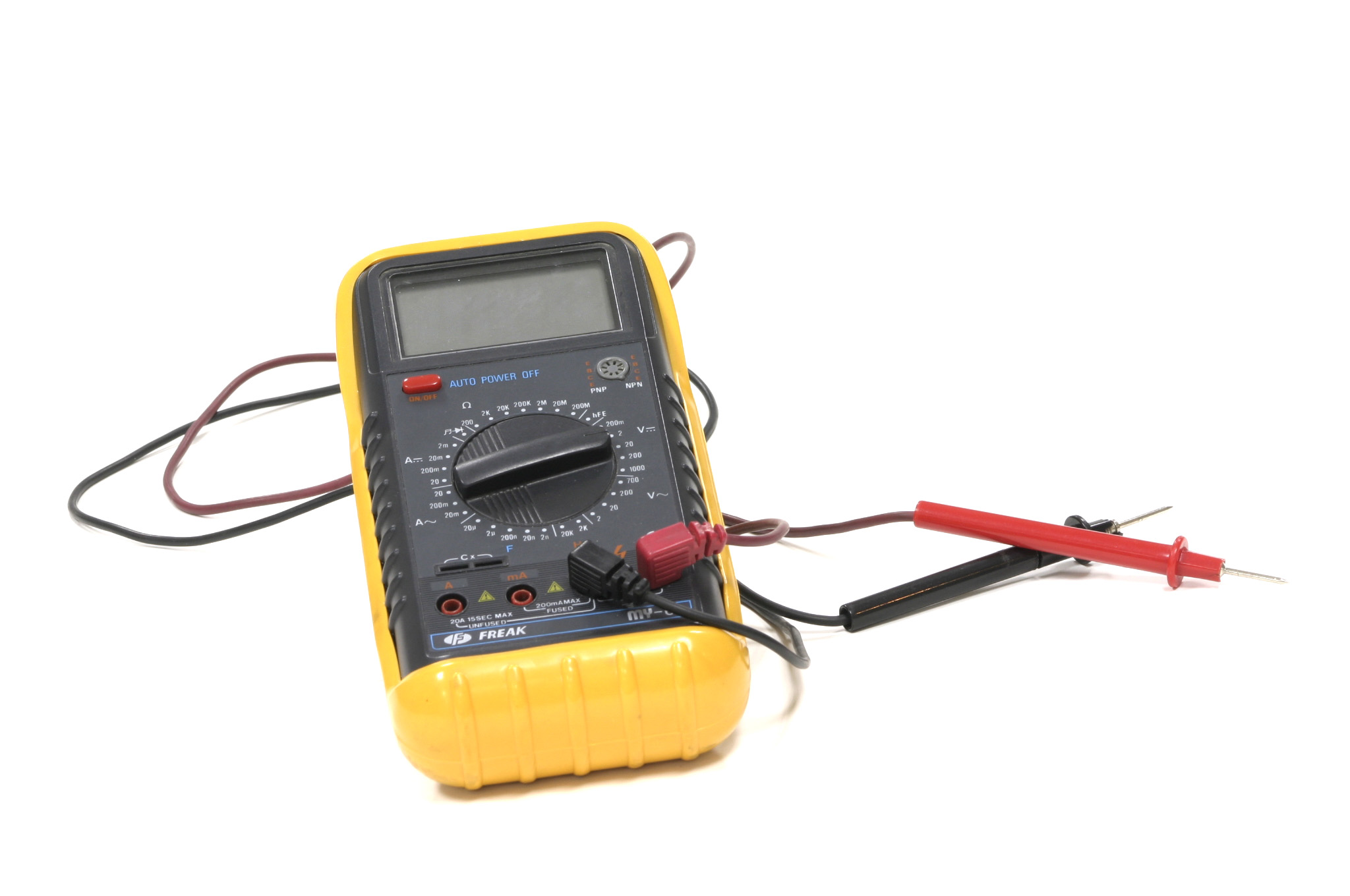 Polímetro digital. Foto de un polímetro digital.