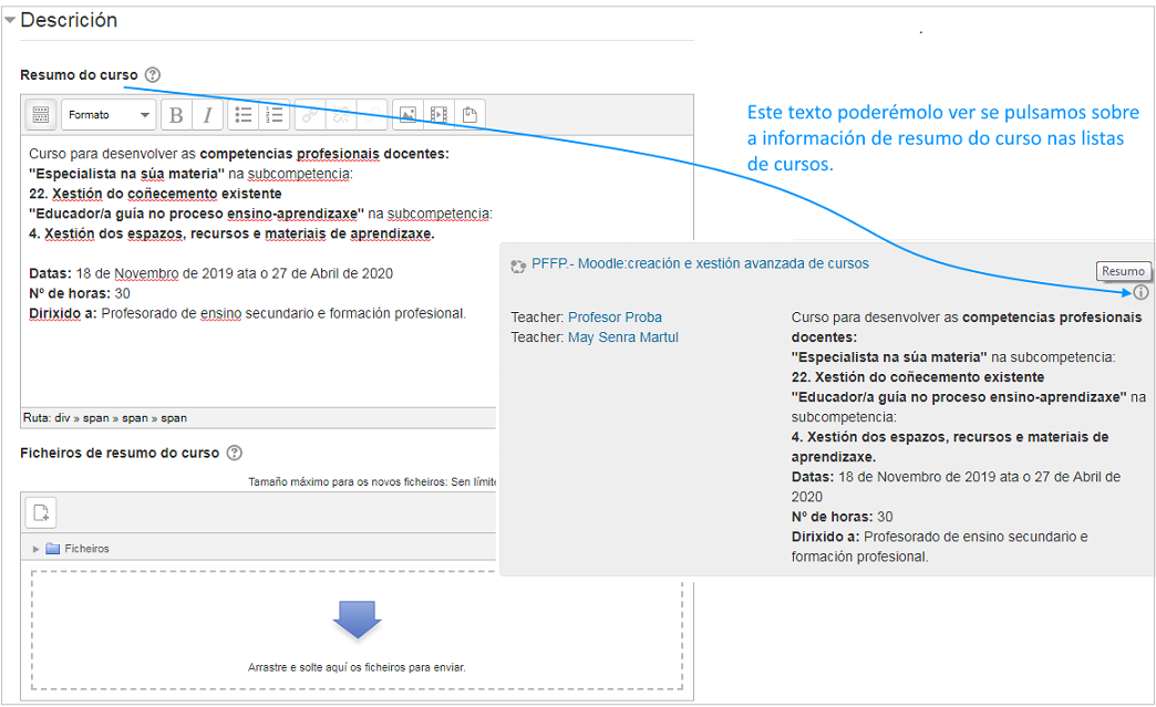 Descripción do curso