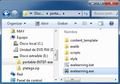 Ejecutar exePortable 