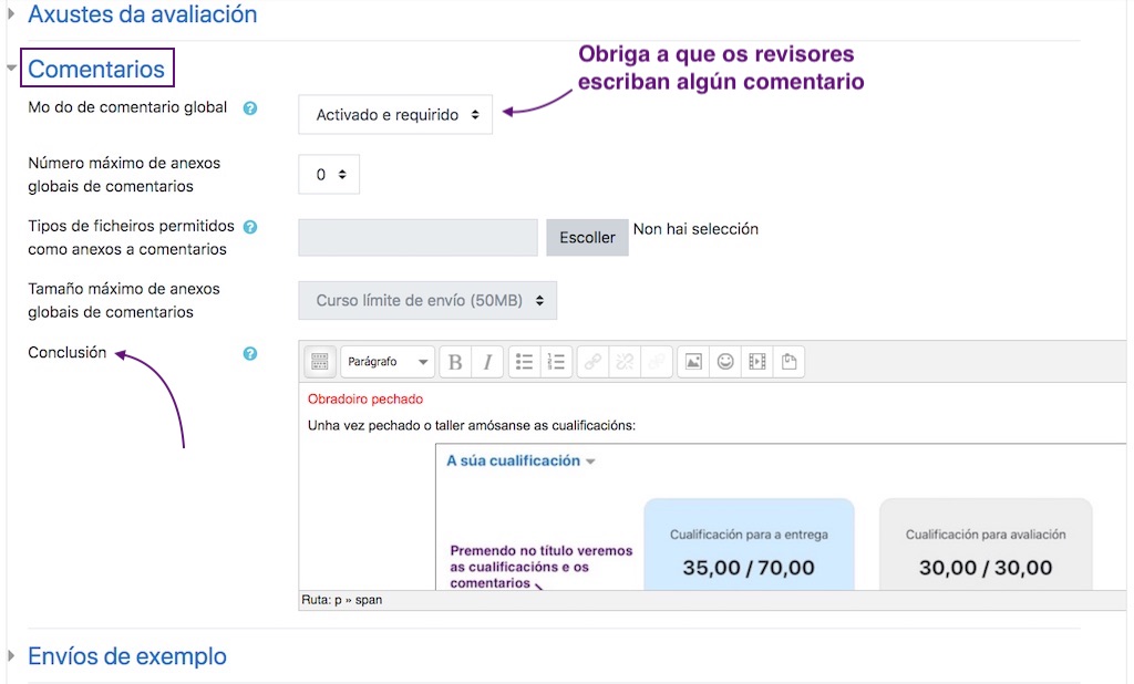 Comentarios ao pechar o obradoiro
