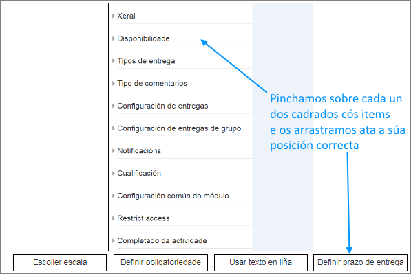 Drag and drop: configuración zonas paso 2