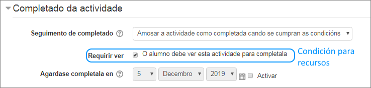 Completado condicionado
