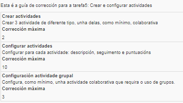 Guía de corrección: vista alumno