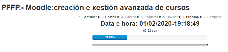 Facendo a restauración