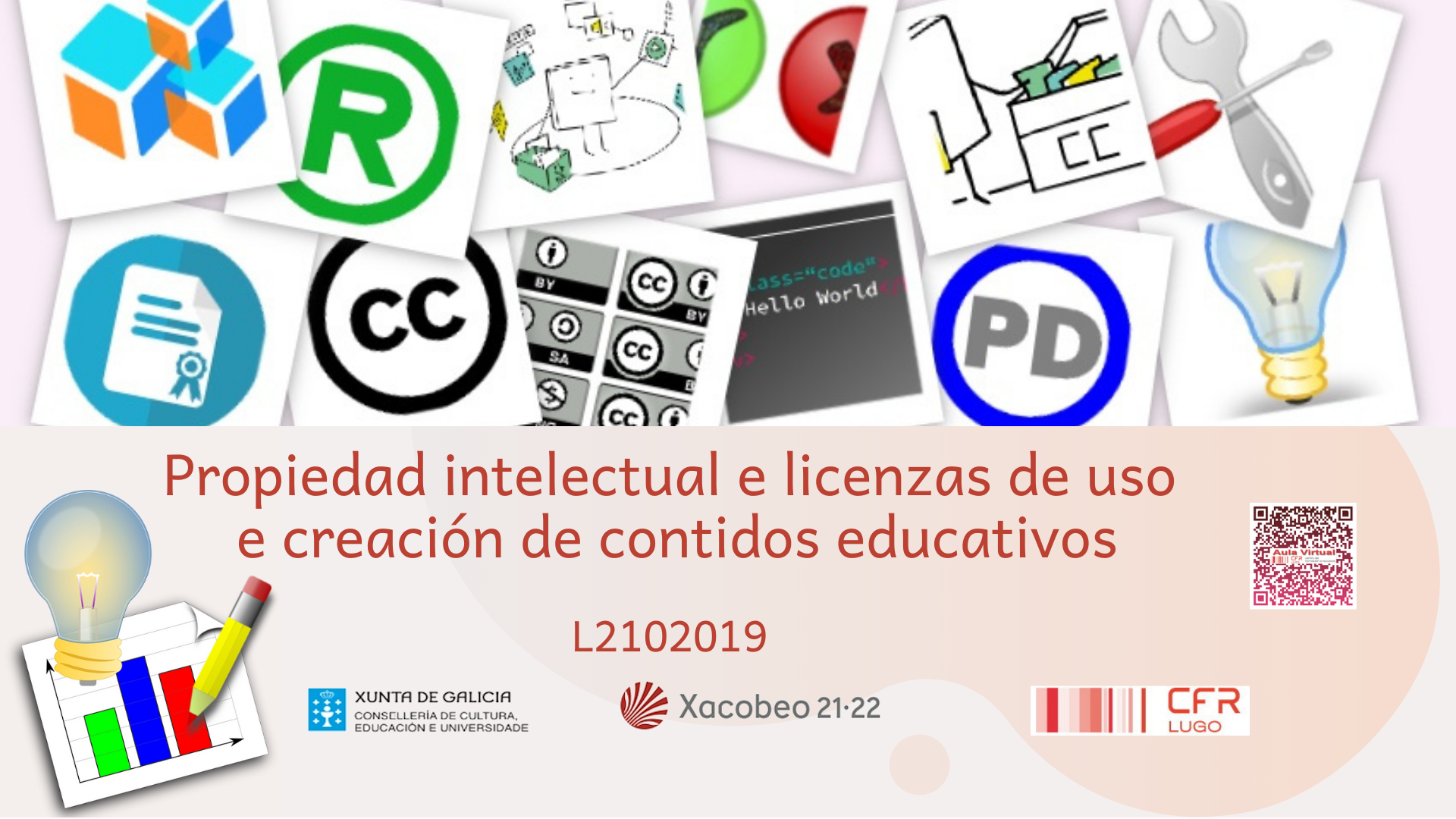 Propiedade intelectual e licenzas de uso e creación de contidos educativos
