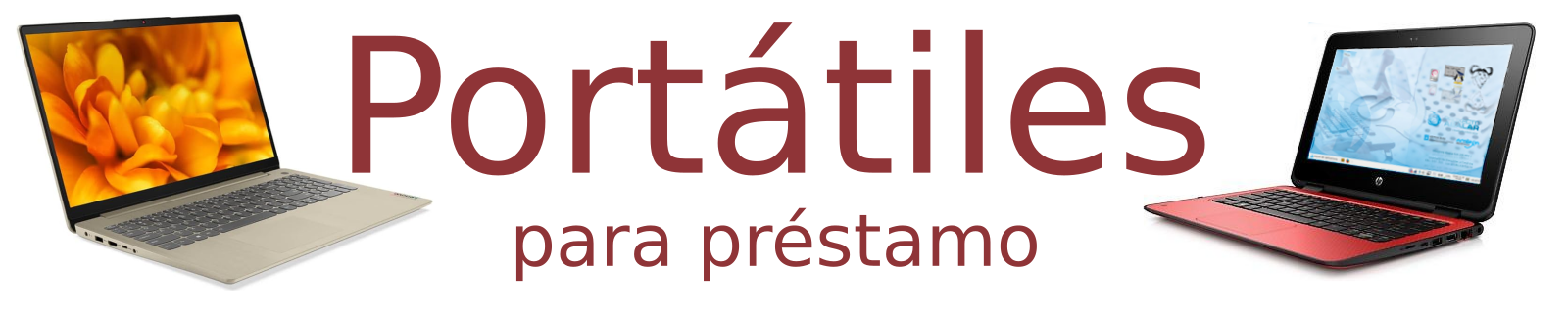 Cabeceira préstamo de portátiles