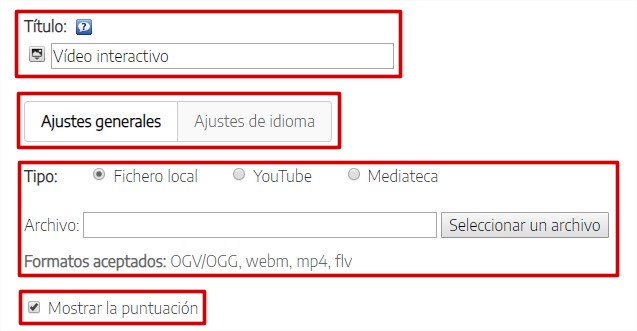 Configuración general del iDevice