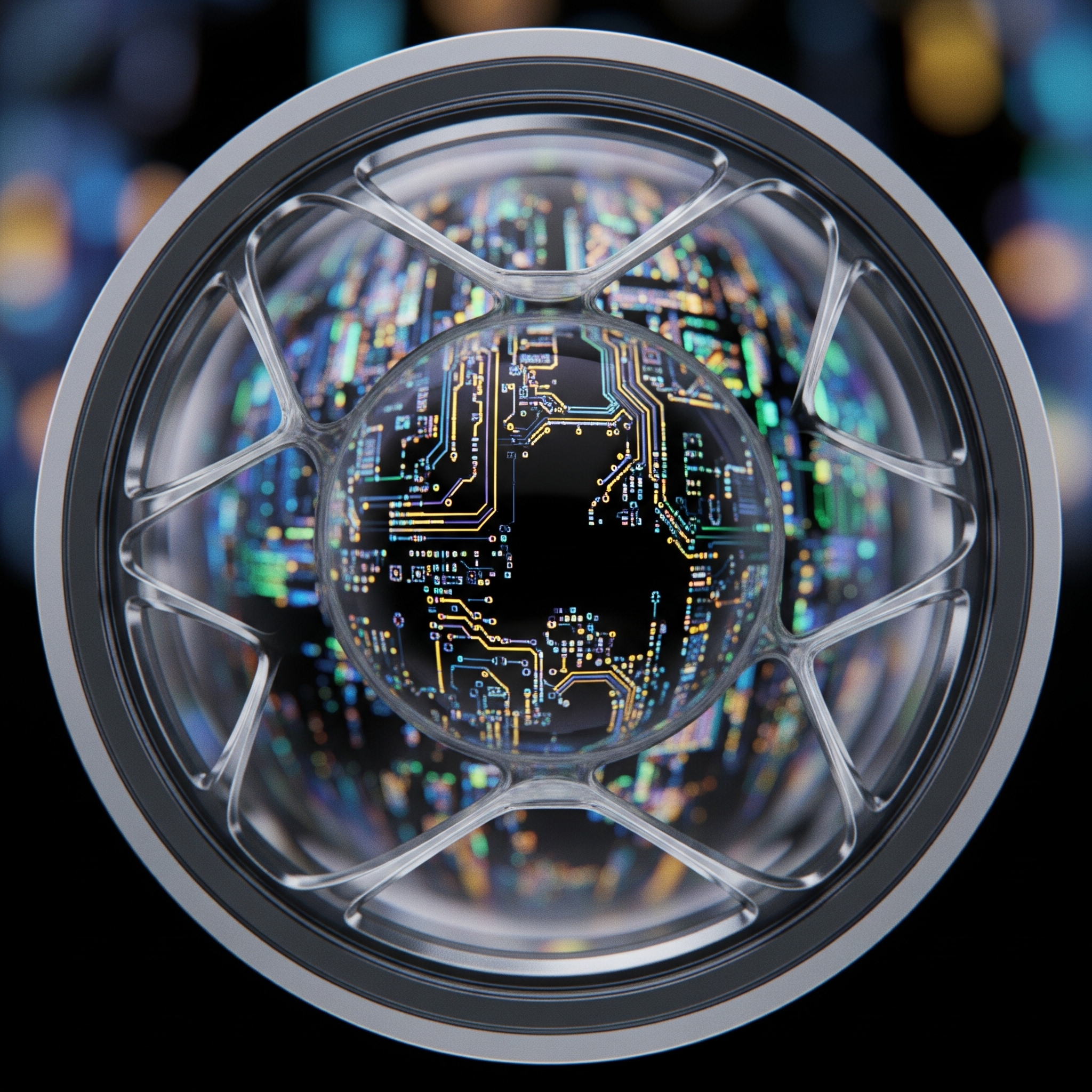 [Image of a close-up of the EclipseVisor X lens, showing a simple plastic material.]