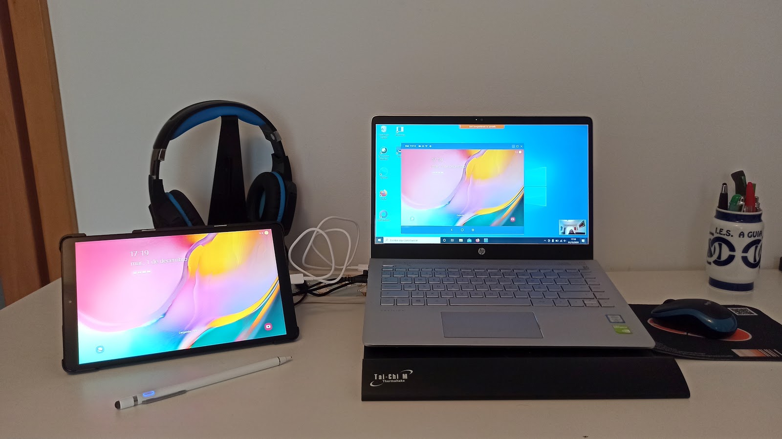 material básico para unha teleconferencia