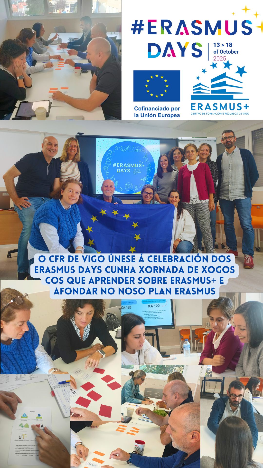 O CFR de Vigo participa nos Erasmus Days 2025